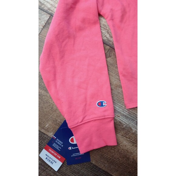 NWT Women's Champion Campus French Terry Hoodie, Pinky Peach, Small - Picture 7 of 9